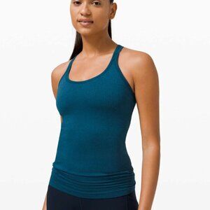 Lululemon Ebb to the Street Blue Tank Top